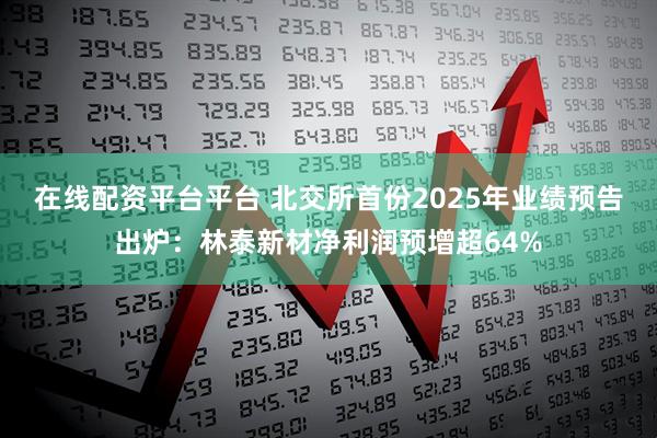 在线配资平台平台 北交所首份2025年业绩预告出炉：林泰新材净利润预增超64%