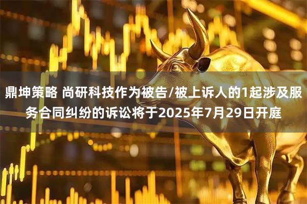 鼎坤策略 尚研科技作为被告/被上诉人的1起涉及服务合同纠纷的诉讼将于2025年7月29日开庭